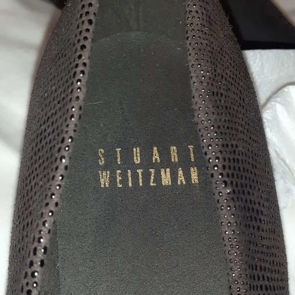 Stuart‎ Weitzman Brown Wedge Heels 8N - Picture 4 of 8